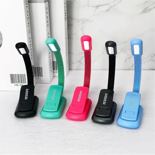 Miniatura 7 de Luz de libro recargable para lectura, luz de clip de 9 LED para el cuidado de los ojos con 9 temperaturas de color, atenuación continua, batería