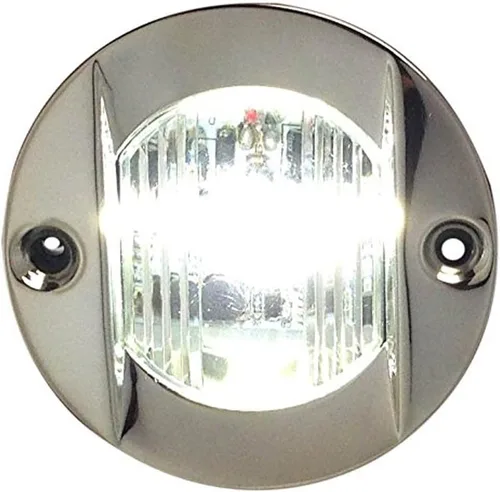 Miniatura 5 de Pactrade Marine Barco 3 pulgadas redondo popa interior luz LED popa ancla luz de acero inoxidable a prueba de salpicaduras montaje empotrado