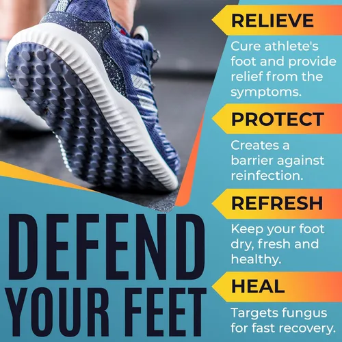 Miniatura 3 de Athlete's Foot Cream Antifúngico para talones agrietados, piel seca y picor en los pies Alivia la picazón, el ardor y el enrojecimiento