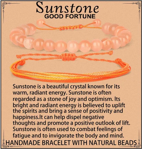 Miniatura 106 de LPBeads Pulsera de piedra natural hecha a mano de tamaño ajustable