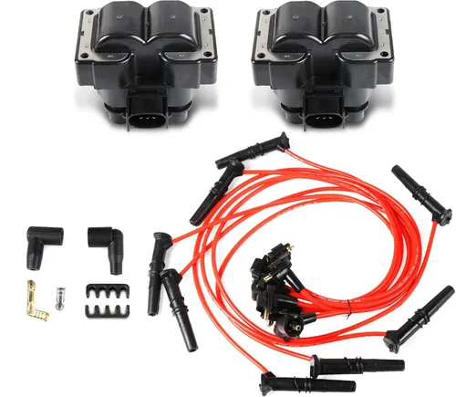 Miniatura 13 de Paquete de 3 bobinas de encendido UF156 y 6 bujías de iridio y 3 cables de bujía compatibles con Toyota 4Runner T100 Tacoma Tundra 1995-2004 3.4L