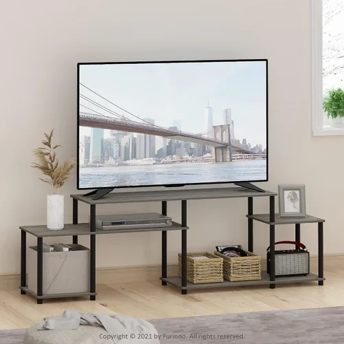Miniatura 90 de Furinno 11191BK THE Centro de Entretenimiento Soporte para TV, Negro