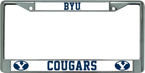 Miniatura 55 de Rico Industries NCAA Premium 12" x 6" Chrome Frame with Plastic Inserts - Car/Truck/SUV Automobile Accessory