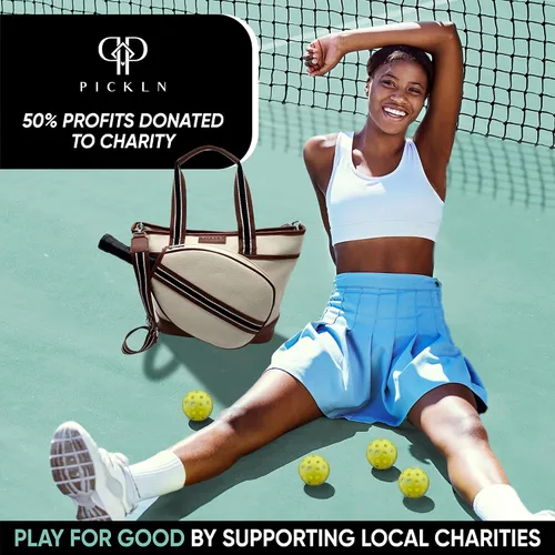 Miniatura 7 de Pickln Bolso de lujo para mujer, de piel vegana, de lujo, para pickleball