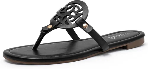 Miniatura 10 de katliu Sandalias Planas para Mujer, Sandalias de Tiras Cómodas, Sandalias de Vestir con Correa de Vestir