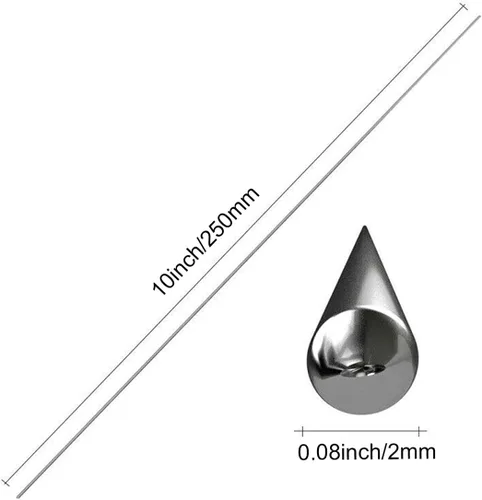Miniatura 7 de Varillas de soldadura de aluminio, paquete de 20 cables universales de soldadura de aluminio de baja temperatura para energía eléctrica, química