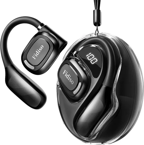 Auriculares sobre la oreja, auriculares Bluetooth 5.4 deportivos con pantalla LED, auriculares inalámbricos Bluetooth de 30 a 40 horas para