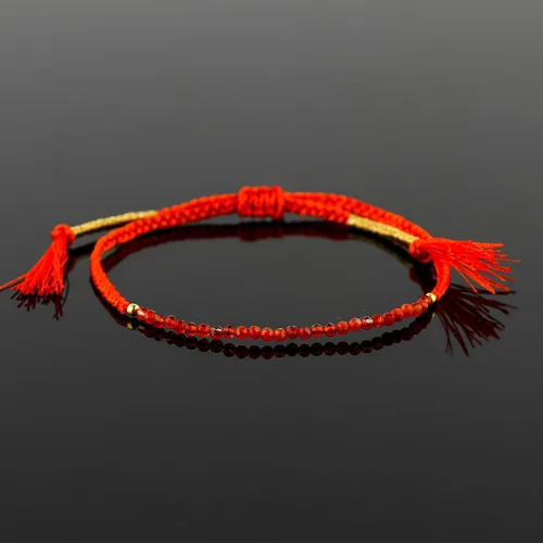 Miniatura 45 de Thecraftman - Pulsera trenzada de cuentas naturales, cristales energéticos, regalo para ella, pulsera de protección de hilo trenzado de mano