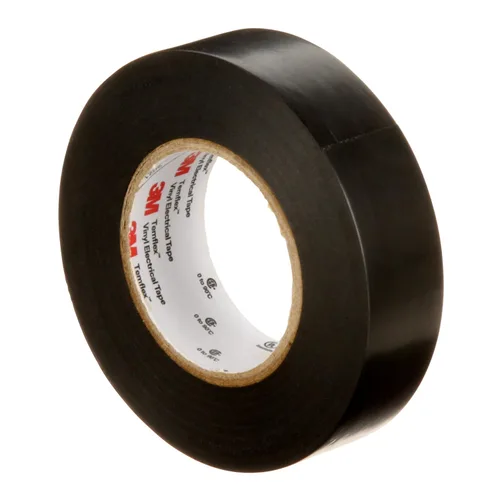Miniatura 10 de 3M Temflex Cinta Eléctrica de Vinilo Multiusos 165, Negra, 3/4 pulg x 60 pies (19 mm x 18 m), Paquete de 10 Rollos Negro