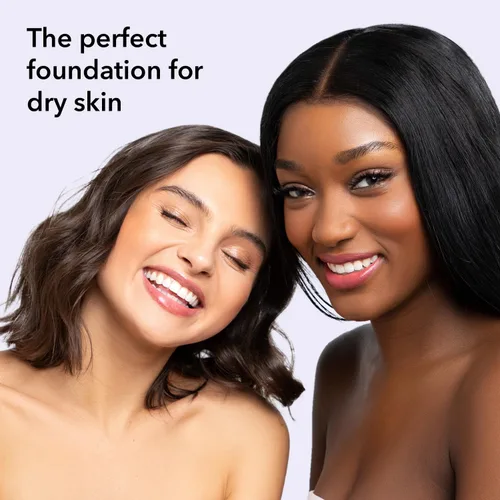 Miniatura 7 de Clover Skin Is In Serum Foundation Suero facial hidratante, base ligera, libre de crueldad animal y vegano, con escualano y cera de semillas de 10