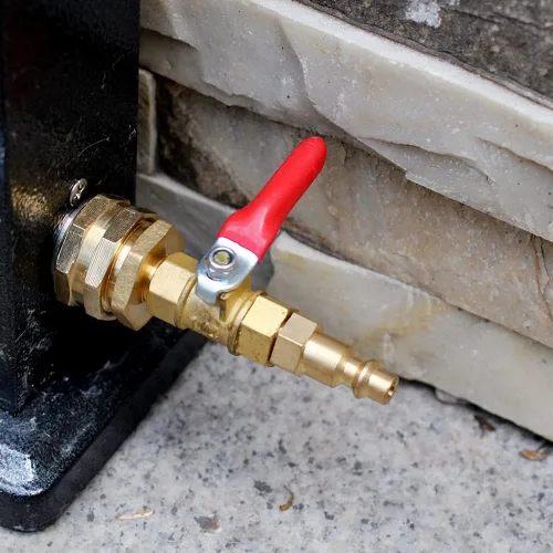 Miniatura 5 de Adaptador de Purga de Invierno para RV con Enchufe de Conexión Rápida de 1/4" y Rosca de Manguera de Agua de Jardín de 3/4" para Barco Cámper