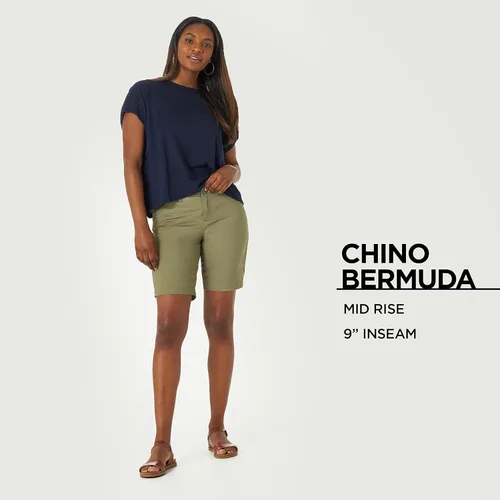Miniatura 5 de Lee Women's Legendary 9" Chino Bermuda Shorts