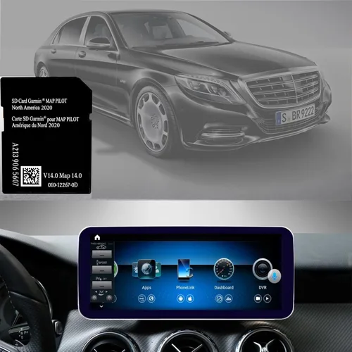 Miniatura 3 de Tarjeta SD de navegación compatible con Mercedes Garm./Pilot, Clase C Clase E GLC. Versión 14.0 (MAP 14.0) SOLO SE debe usar en el Audio 20