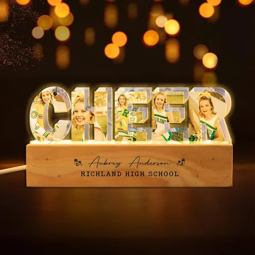 Miniatura 27 de Luz nocturna LED personalizada con collage de fotos, foto personalizada con cualquier cita y nombre, Navidad, amistad, regalos de cumpleaños