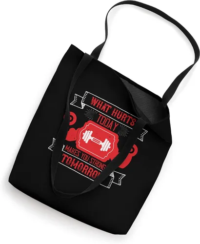 Miniatura 2 de What Hurts Today, Makes You Stronger Tomorrow - Funny Gym Tote Bag