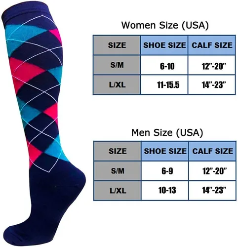 Miniatura 6 de 57 pares de calcetines de compresión de cobre para mujeres y hombres, circulación de 20-30 mmHg, el mejor apoyo para correr, atletismo, enfermería