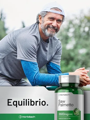 Miniatura 6 de Horbäach Saw Palmetto Extract 120 cápsulas Fórmula sin OMG y sin gluten de Saw Palmetto Berries