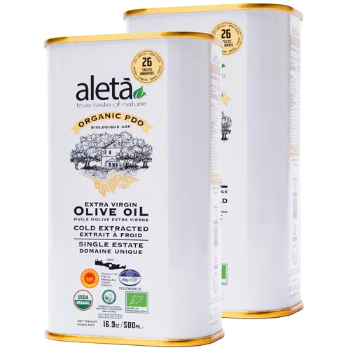Miniatura 10 de Aleta Farms - Aceite de oliva virgen extra, orgánico USDA, aceite de oliva rico en polifenoles de una sola finca, prensado en frío, premios globales