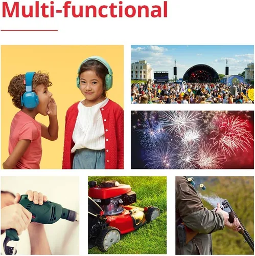 Miniatura 4 de Alpine Muffy Kids - Protección auditiva - Certificado CE y ANSI - Ajustable para edades de 3 a 16 años - Auriculares con cancelación de ruido - Verde