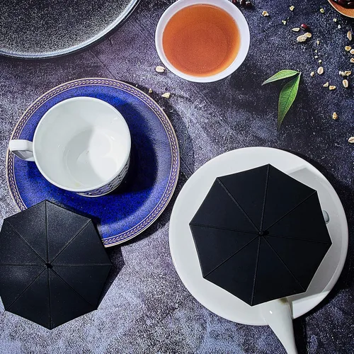 Miniatura 6 de Patelai 6 fundas de silicona para tazas de 4.13 pulgadas, tapa de taza de café, reutilizables, para bebidas y té, sellado hermético de vidrio, tapas