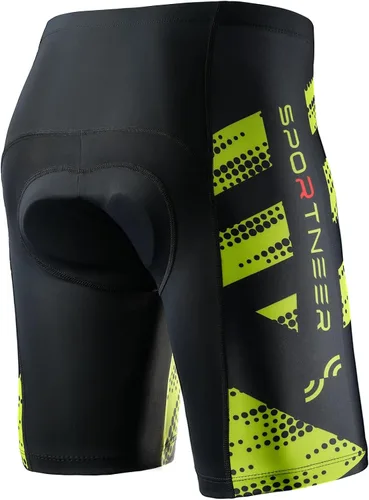 Miniatura 41 de Sportneer Pantalones cortos de ciclismo acolchados para hombre, acolchado 4D, pantalones cortos de ciclismo para hombre, transpirables y absorbentes