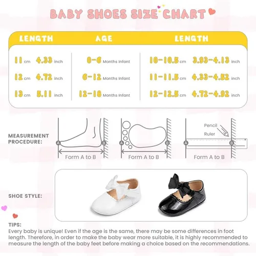 Miniatura 6 de CENCIRILY Zapatos planos Mary Jane para bebés y niñas, antideslizantes, suela suave, para antes de caminar, zapatos de vestir de boda