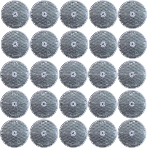 Miniatura 17 de All Star Truck Parts Reflector redondo clase A de 3-3/16 pulgadas con orificio de montaje central, paquete de 2 para remolques, camiones