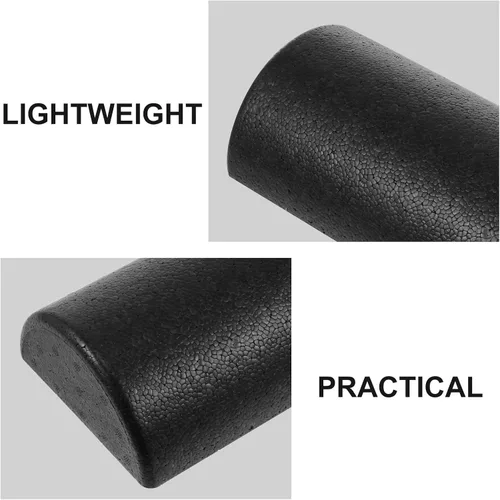 Miniatura 6 de Mikinona Epp - Rodillo de yoga negro para masaje muscular y rodillo de espalda y piernas para fitness, pilates, tejido profundo, liberación