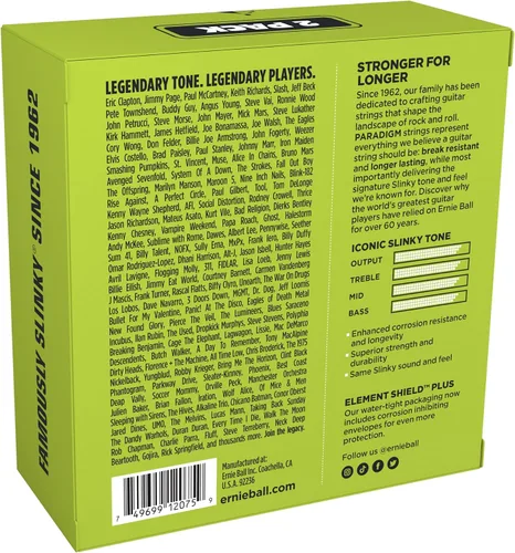 Miniatura 2 de Ernie Ball 2015 Paradigm cuerdas de guitarra eléctrica, parte superior ceñida, parte inferior gruesa