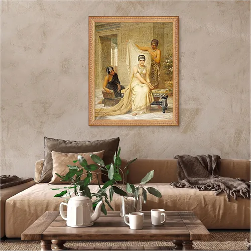 Miniatura 806 de A&T ARTWORK Campo de trigo con cipreses de Van Gogh Las reproducciones de arte clásico mundial, impresiones en lienzo giclée para decoración