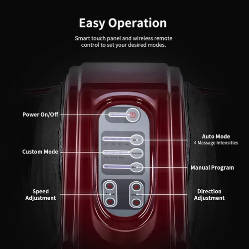 Miniatura 4 de Giantex Shiatsu - Aparato masajeador de pies, masaje profundo de amasado y rodado para pies, pantorrillas y tobillos, masajeador eléctrico