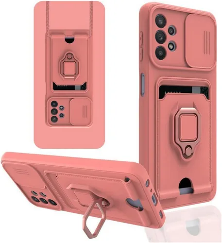 Miniatura 12 de Funda cruzada compatible con Samsung Galaxy A52, funda de teléfono con correa y soporte para tarjetas, anillo magnético con soporte