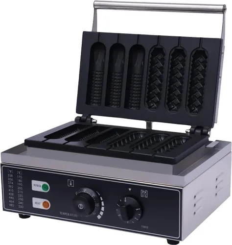 Miniatura 12 de Máquina eléctrica antiadherente para hacer gofres comercial, mini panqueques holandesa, panadero, salud y hogar, multifunción, mini máquina 50pcs