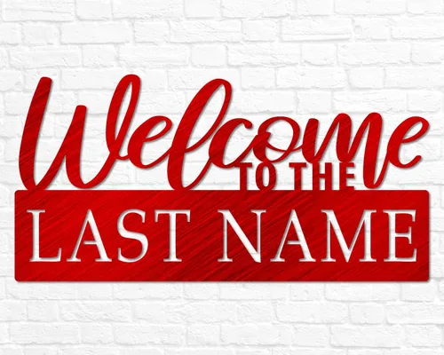 Miniatura 9 de Letrero de nombre de bienvenida personalizado para exteriores, letrero de apellido, letrero de nombre de familia personalizado, decoración del hogar