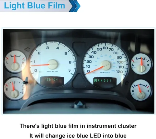 Miniatura 3 de Bombillas de Luces LED Azul Hielo para Panel de Instrumentos del Velocímetro Compatible con Camioneta Pickup Do-dge Ram 1500 2500 3500 2002-2006