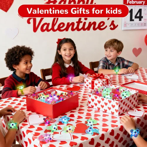 Miniatura 3 de SCIONE Paquete de 24 pulseras giratorias con luz LED, que brillan en la oscuridad, recuerdos de fiesta para niños de 4 a 8 a 12, juguetes de caja