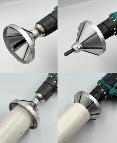 Miniatura 3 de Herramienta de chaflán 2 en 1 para escariador interior y exterior, tubería y tubería para diámetro exterior de 1-1/8" a 3-1/4" ID 1-1/16" a 3-3/8