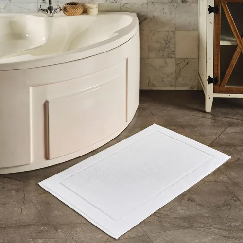 Miniatura 3 de Hammam Linen - Tapetes de baño, 21 x 34 pulgadas, paquete de 2, 100% algodón hilado en anillo, diseño de bandas, altamente absorbentes, lavables a