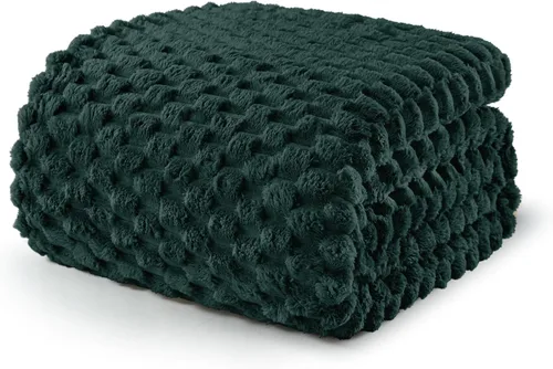 Miniatura 17 de Exclusivo Mezcla - Manta de vellón extragrande, 50 x 70 pulgadas, elegante, tela jacquard suave, mullida, acogedora y ligera, para invierno