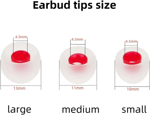 Miniatura 3 de Puntas de repuesto para auriculares de silicona que se adaptan a la mayoría de los auriculares intrauditivos