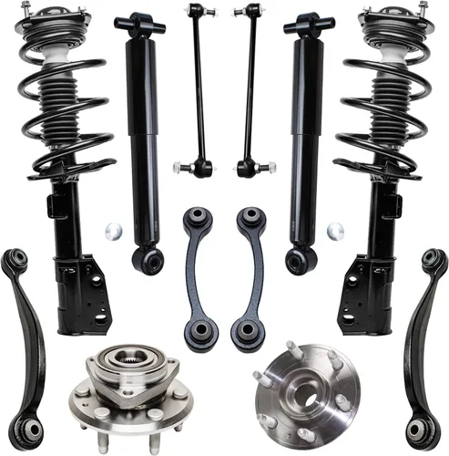 Miniatura 172 de Detroit Axle - Kit de nudillos de dirección delantera izquierda para Ford Edge Lincoln MKX 07-10, cojinete de rueda del lado del conductor, nudillo