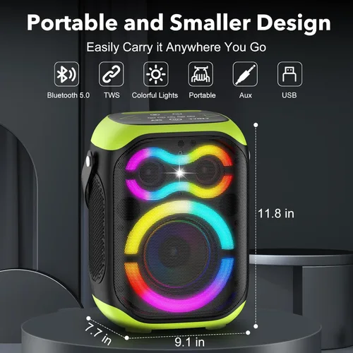 Miniatura 3 de Altavoces Bluetooth portátiles 80 W gran potente inalámbrico al aire libre fuerte estéreo sonido bajo profundo Boombox TWS altavoz de fiesta en casa