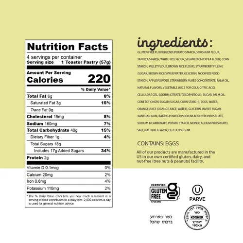 Miniatura 3 de Katz Gluten Free Paquete variado de aperitivos. Pasteles tostadores. Comida fácil de desayunar o en cualquier momento saludable, sin gluten