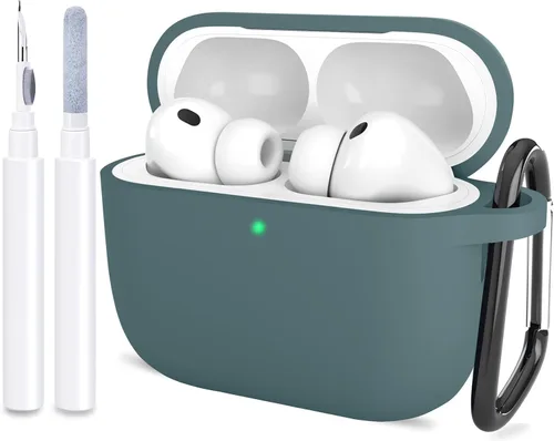 Miniatura 14 de Compatible con AirPods Pro 3, funda protectora de silicona suave con kit de limpieza de llavero para mujeres y hombres para Apple AirPods Pro de 3ª