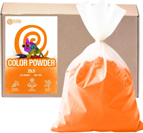 Miniatura 10 de Chameleon Colors Polvo de color de 25 libras, 1 paquete, color aguamarina vibrante, para 15-20 personas, apto para niños, no tóxico y sin gluten