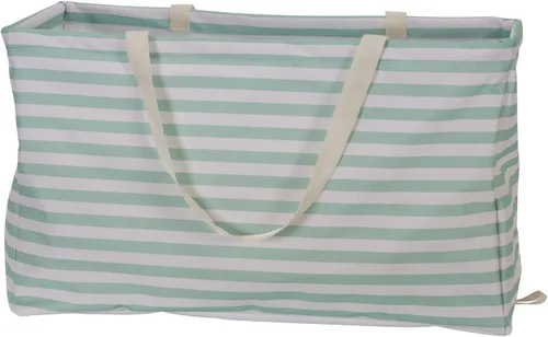 Miniatura 19 de Household Essentials Bolso de lona Krush con estampado floral blanco y azul, bolsa multiusos para todos los propósitos Floral azul