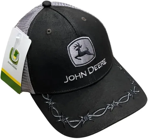 Miniatura 3 de John Deere Gorra de béisbol con logotipo y malla trasera con contraste, para hombre