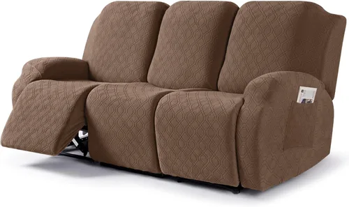 Miniatura 41 de VANSOFY Funda para silla reclinable, 3 piezas elásticas para silla reclinable, funda suave para silla reclinable, protector de muebles para perros