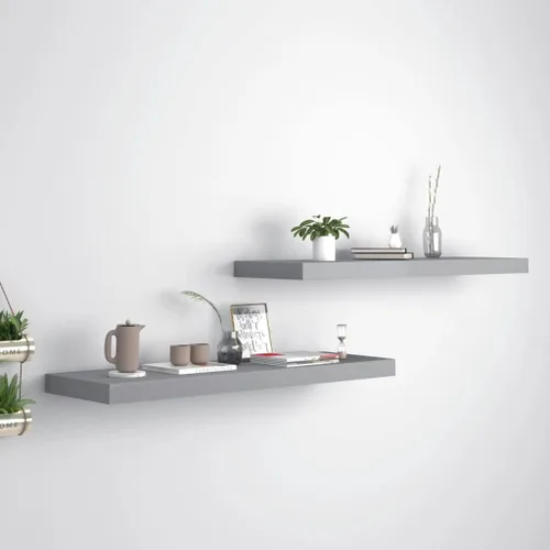 Miniatura 118 de Estantes flotantes de pared, juego de 4 estantes decorativos para montar en la pared, estante colgante con soportes invisibles para decoración