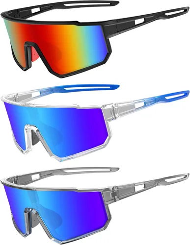 Miniatura 16 de Lentes de sol polarizados de béisbol para niños, TR90, marco ligero, para niños y niñas de 6 a 14 años, softbol y ciclismo